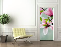 Samolepka na dvee flie 90 x 220  Magnolia, 90 x 220 cm