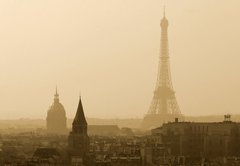 Fototapeta145 x 100  View on the Eiffel Tower, 145 x 100 cm