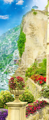 Samolepka na dvee flie 90 x 220  Digital fresco. Italy street, 90 x 220 cm