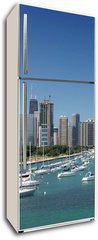 Samolepka na lednici flie 80 x 200  Waterfront,CHICAGO_USA, 80 x 200 cm