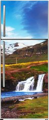 Samolepka na lednici flie 80 x 200  The beautiful landscape of mountains and rivers in Iceland., 80 x 200 cm