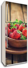 Samolepka na lednici fólie 80 x 200, 141549006 - Fresh Sweet Strawberries - Čerstvé sladké jahody