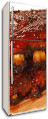 Samolepka na lednici flie 80 x 200  Slabs of BBQ Spare ribs, 80 x 200 cm