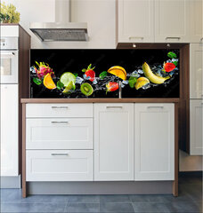 Fototapeta do kuchyn flie 180 x 60, 145460098 - Fruits with water splash
