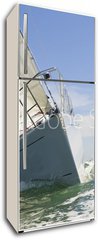 Samolepka na lednici flie 80 x 200, 14695096 - Sail Boat Up Close - Plavba plachty nahoru
