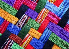 Samolepka flie 200 x 144  Embroidery threads, 200 x 144 cm