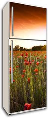 Samolepka na lednici flie 80 x 200  poppies field, 80 x 200 cm