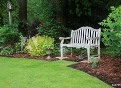 Samolepka flie 100 x 73  Bench in the park, 100 x 73 cm