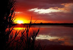 Fototapeta174 x 120  Sunrise on like, 174 x 120 cm