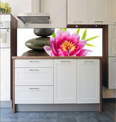 Fototapeta do kuchyn flie 180 x 60, 15079554 - Composition zen, pierres, lotus et bambou