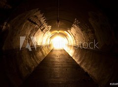 Fototapeta pltno 330 x 244, 15105040 - light at the end of the tunnel