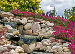 Fototapeta plátno 160 x 116, 15204576 - Garden Falls - Zahradní vodopády