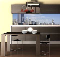 Fototapeta do kuchyně fólie 260 x 60, 15226748 - Amazing Gold Coast in Chicago - Amazing Gold Coast v Chicagu