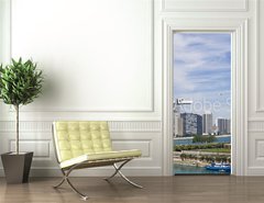 Samolepka na dvee flie 90 x 220  Amazing Gold Coast in Chicago, 90 x 220 cm