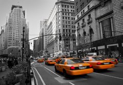 Fototapeta145 x 100  Taxies in Manhattan, 145 x 100 cm