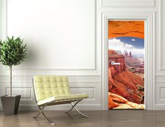 Samolepka na dvee flie 90 x 220, 15265082 - Heavenly view of world