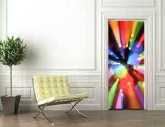 Samolepka na dvee flie 90 x 220  Abstract colorful background, 90 x 220 cm