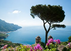 Samolepka flie 100 x 73, 15431978 - Amalfi coast view - Amalfi pobe pohled