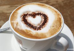 Fototapeta papr 184 x 128, 15458903 - Kaffee mit Herz - Kva se srdcem