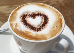 Samolepka flie 200 x 144, 15458903 - Kaffee mit Herz - Kva se srdcem
