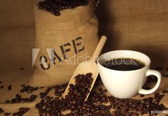 Fototapeta145 x 100  Frischer Kaffee, 145 x 100 cm