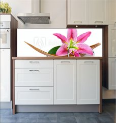 Fototapeta do kuchyn flie 180 x 60  Beautiful lily flower, 180 x 60 cm