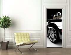 Samolepka na dvee flie 90 x 220, 15700526 - Black car