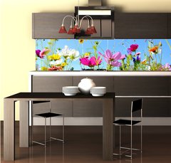Fototapeta do kuchyně fólie 260 x 60, 157514845 - Blumenwiese