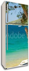 Samolepka na lednici flie 80 x 200  Pine tree on a beach, 80 x 200 cm