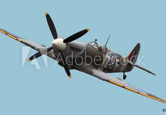 Fototapeta184 x 128  Isolated Spitfire, 184 x 128 cm