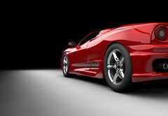 Fototapeta174 x 120  Red car, 174 x 120 cm