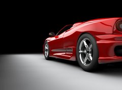 Fototapeta360 x 266  Red car, 360 x 266 cm
