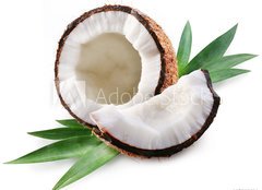 Fototapeta pltno 160 x 116, 15844429 - coconut on a white background