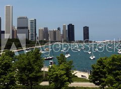 Fototapeta pltno 330 x 244, 15938614 - Chicago Summer Panorama