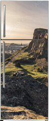 Samolepka na lednici fólie 80 x 200, 159757582 - Ausblick vom Arthurs Seat auf Edinburgh