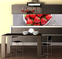 Fototapeta do kuchyn flie 260 x 60, 163070845 - Strawberry.
