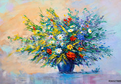 Fototapeta papr 184 x 128, 163278851 - Oil painting flowers