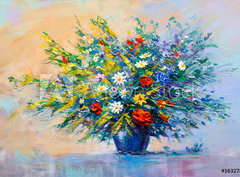 Fototapeta pltno 330 x 244, 163278851 - Oil painting flowers