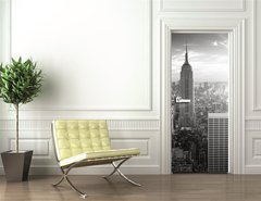 Samolepka na dvee flie 90 x 220  New York skyline, 90 x 220 cm