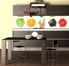 Fototapeta do kuchyn flie 260 x 60  Fruits and vegetables, 260 x 60 cm