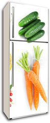 Samolepka na lednici flie 80 x 200  Fruits and vegetables, 80 x 200 cm