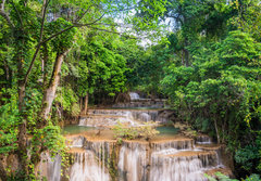 Fototapeta papr 184 x 128, 163905972 - Waterfall in Thailand, called Huay or Huai mae khamin in Kanchanaburi Provience