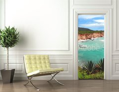 Samolepka na dvee flie 90 x 220  beautiful view, 90 x 220 cm