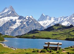 Fototapeta100 x 73  Devant les montagnes, 100 x 73 cm