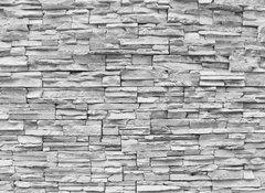 Samolepka flie 100 x 73, 165501117 - White brick stone wall.