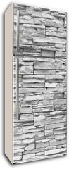 Samolepka na lednici flie 80 x 200, 165501117 - White brick stone wall.