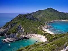Samolepka flie 270 x 200, 16612421 - Green and blue beaches