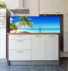 Fototapeta do kuchyn flie 180 x 60, 166266454 - Schner Strand im Paradies