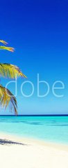 Samolepka na dvee flie 90 x 220, 166266454 - Schner Strand im Paradies