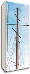Samolepka na lednici flie 80 x 200, 166856176 - Masts of sailboat and blue sky